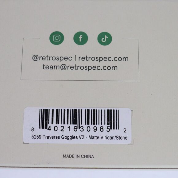 New In Box Retrospec Traverse Snow Goggles in Matte Viridan - Picture 6 of 6